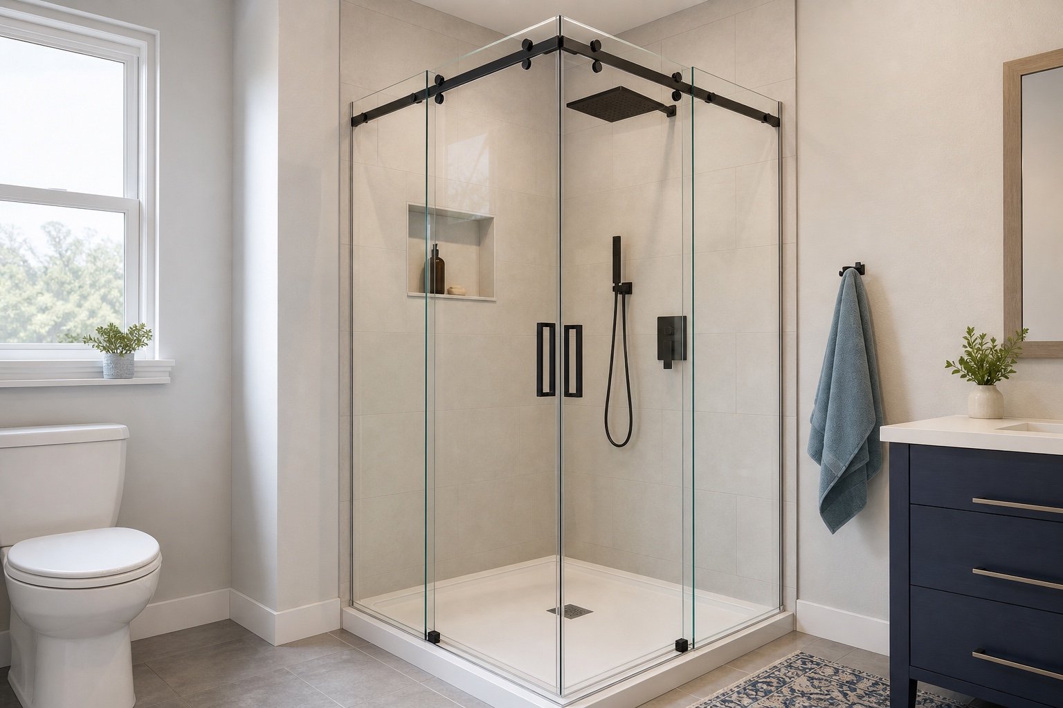Corner Sliding Shower Enclosure example