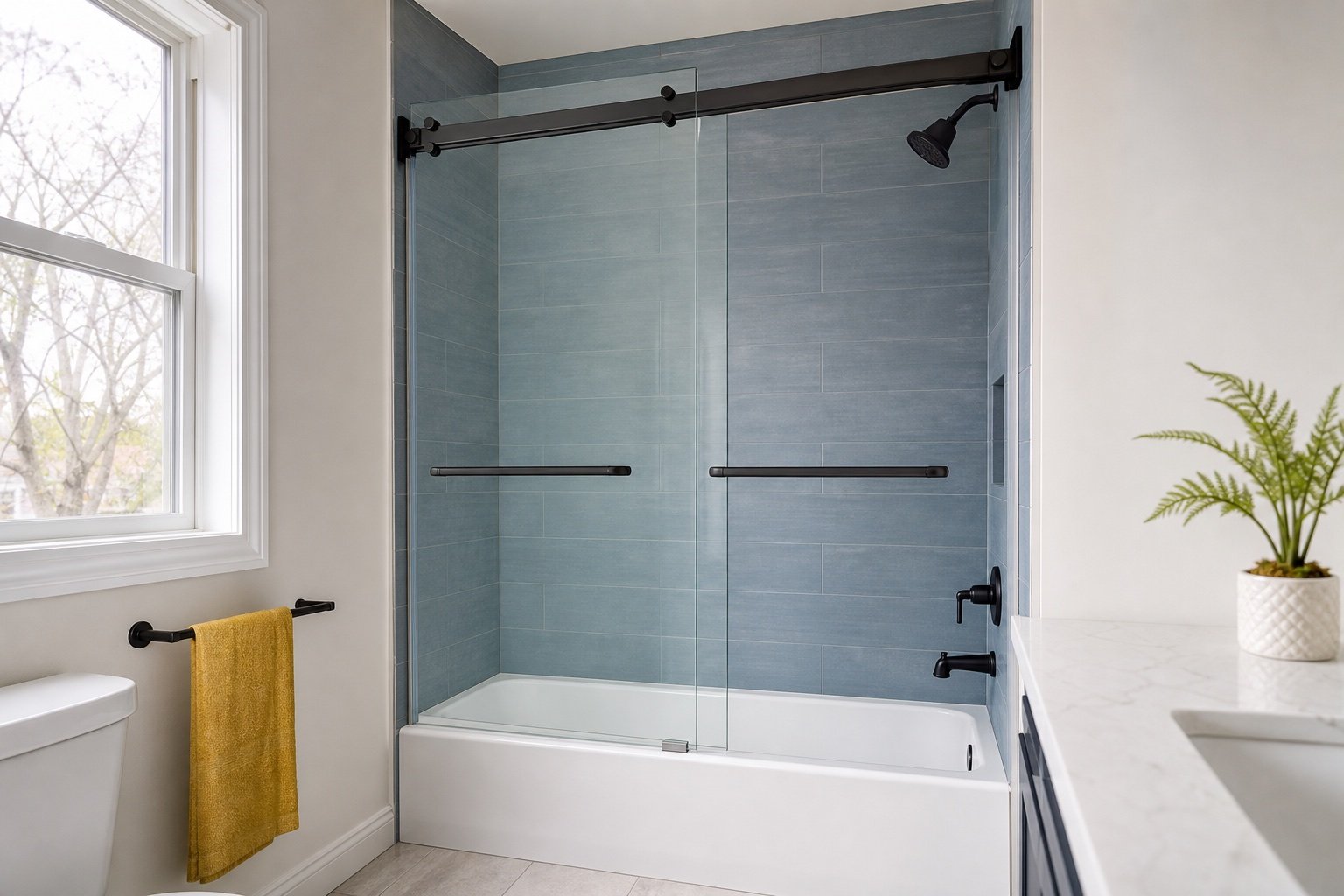 Bypass Sliding Shower Door example