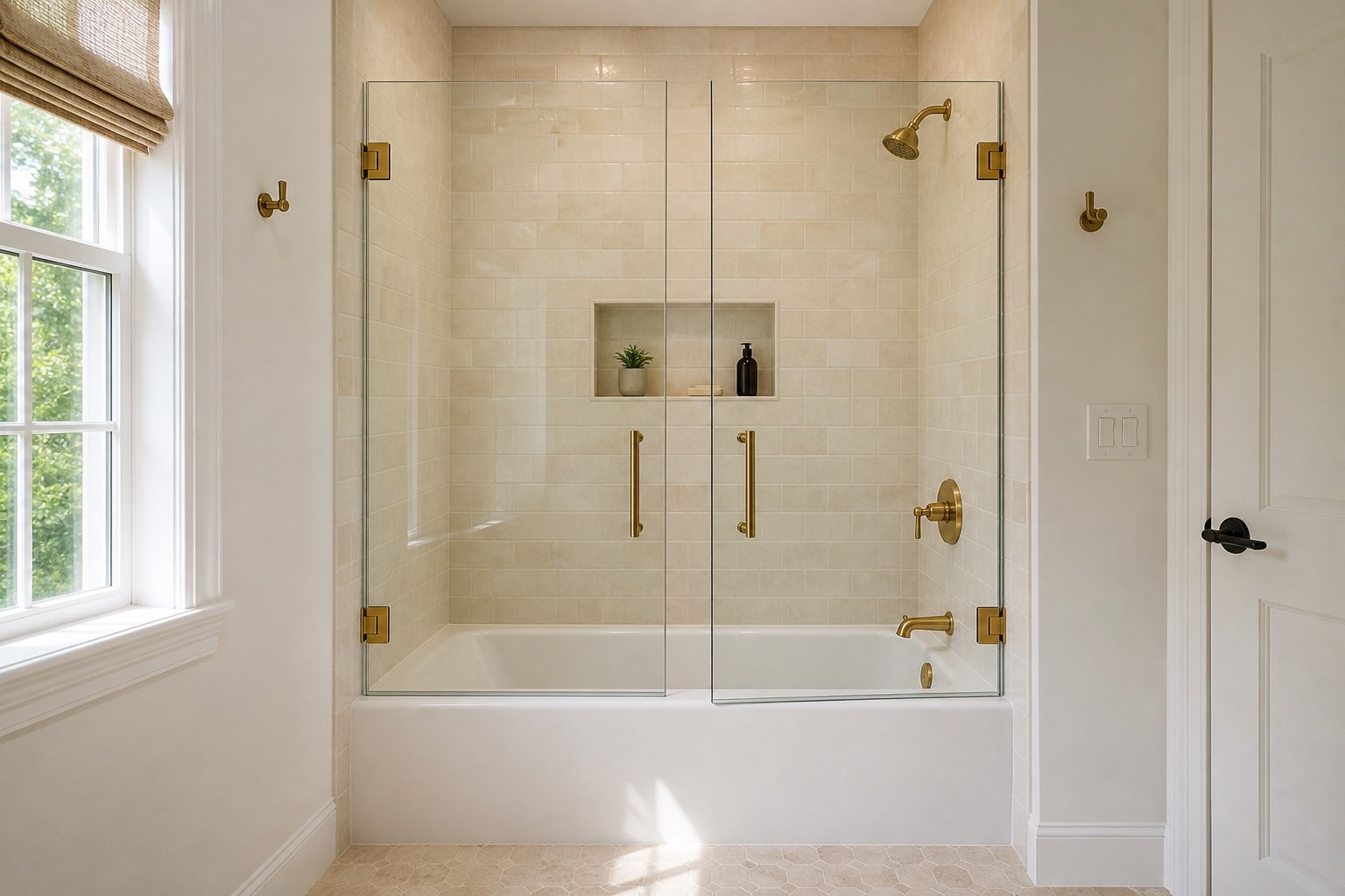 Details reviewed for Hinged Glass Bath Screen